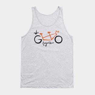 We go together - orange Tank Top